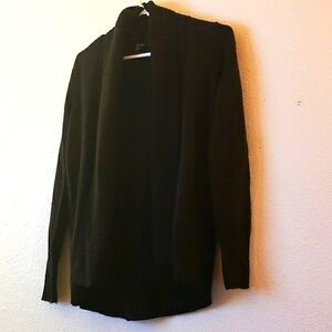 Apt.9 Black Shawl Collar Cardigan Academia Inspired Elbow Patches